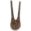 Centrotavola /Vaso Scultoreo a Due Colli "Gemelli" in Vetro di Murano – Pezzo Unico con Avventurina, H 37cm
